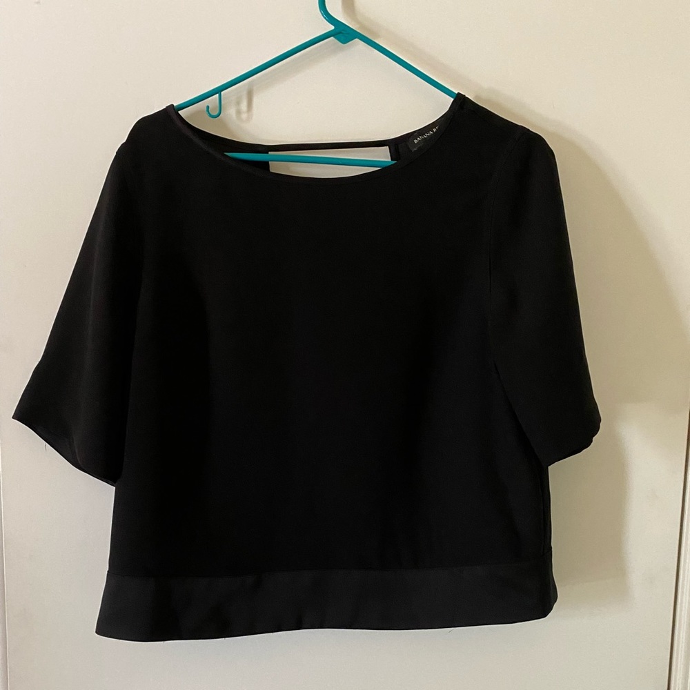 Banana Republic Black Dressy Top Size M